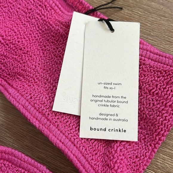 Bond-Eye Australia Rico One Piece Cut Out Swimsuit One Size Fuschia Pink - Picture 6 of 7